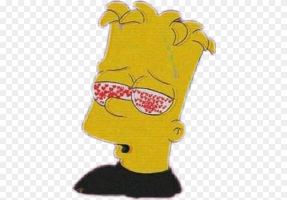 Bartsimpson Simpsons Bartsad Sad Bad Aesthetic Cartoon, Baby, Person Free Png Download