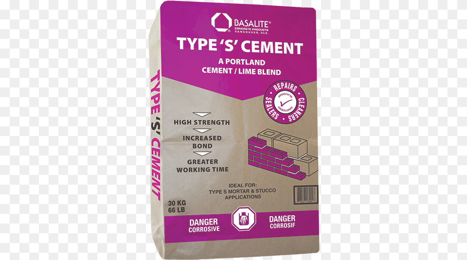 Basalite Type S Cement 30kg Bc Lime, Powder, Advertisement, Poster, Paper Png