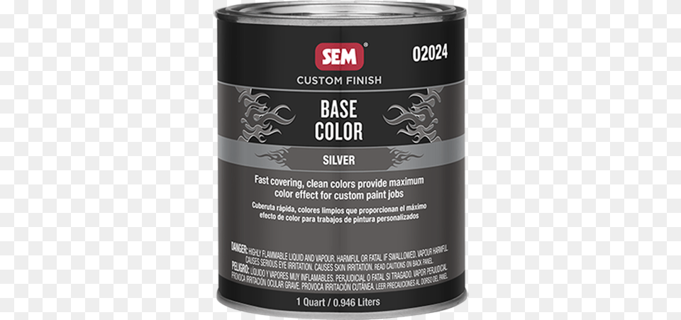 Base Colors Sem Products Euro Jet Satin Trim Black Qt, Tin, Can, Aluminium, Canned Goods Png