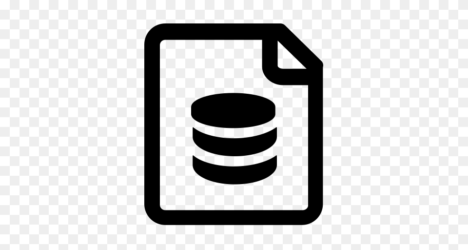 Base Data Data Base Data Center Icon With And Vector Format, Gray Free Png Download