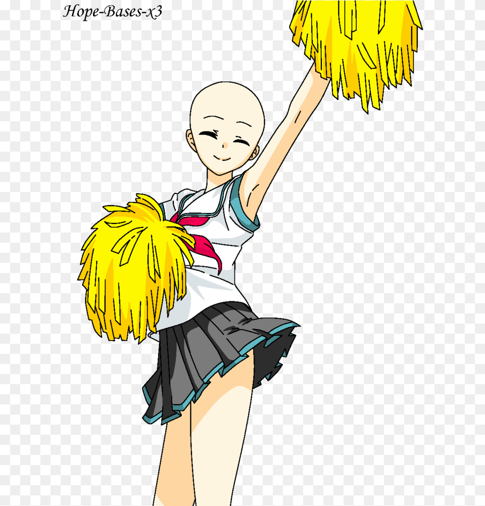 Base Svg Cheer Anime Girl Cheerleader Base, Adult, Dancing, Female, Leisure Activities Png Image