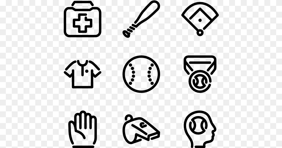 Baseball Application Icon, Gray Free Transparent Png
