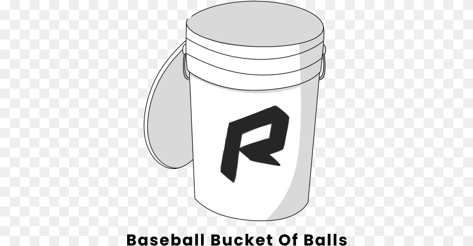 Baseball Ball Bucket Graphic Design, Bottle, Shaker Free Png