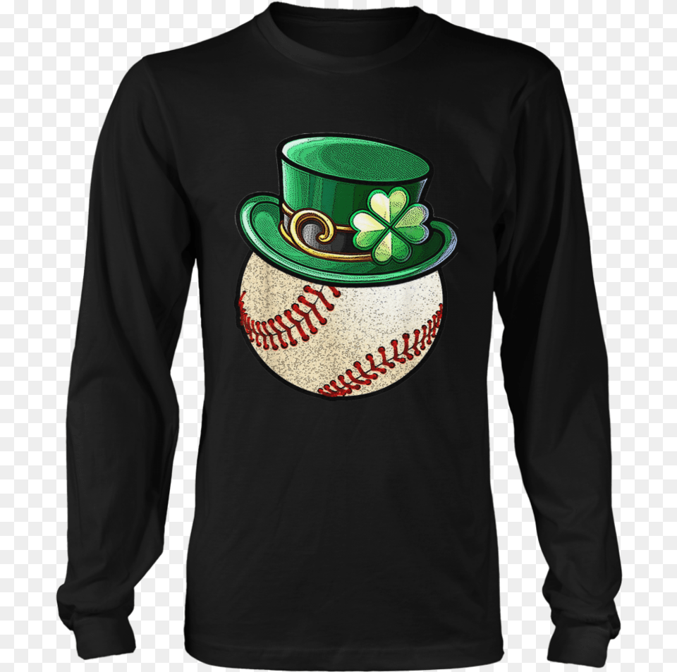 Baseball Ball Leprechaun Hat Shirt St Born On 5 September, Clothing, Long Sleeve, Sleeve, People Png Image