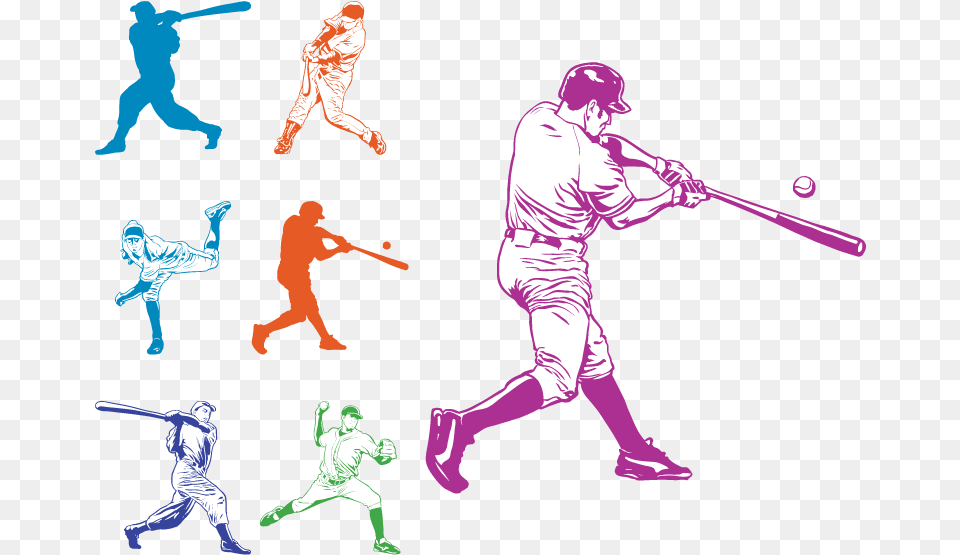 Baseball Bat Batting Vector Baseball Player Download Baseball Player Vector, People, Person, Adult, Man Free Png