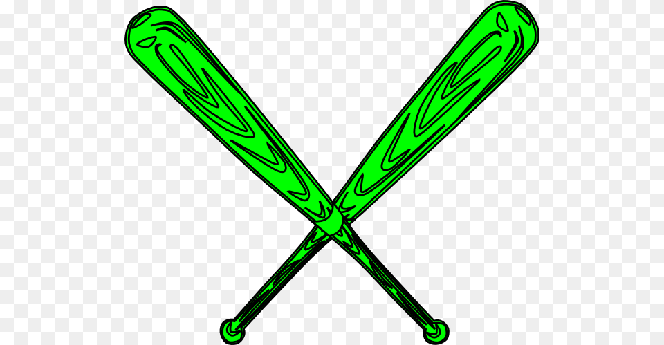 Baseball Bat Clipart Green, Baseball Bat, Sport, Smoke Pipe Png Image