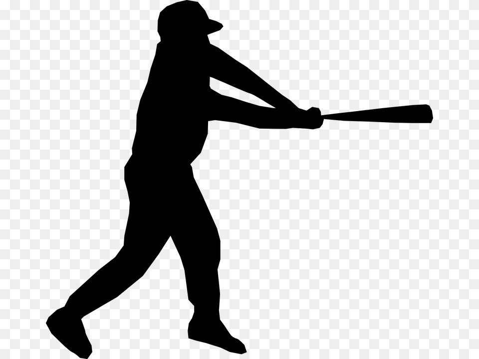 Baseball Bat Hitting Ball Baseball Bat Hitting, Gray Free Transparent Png