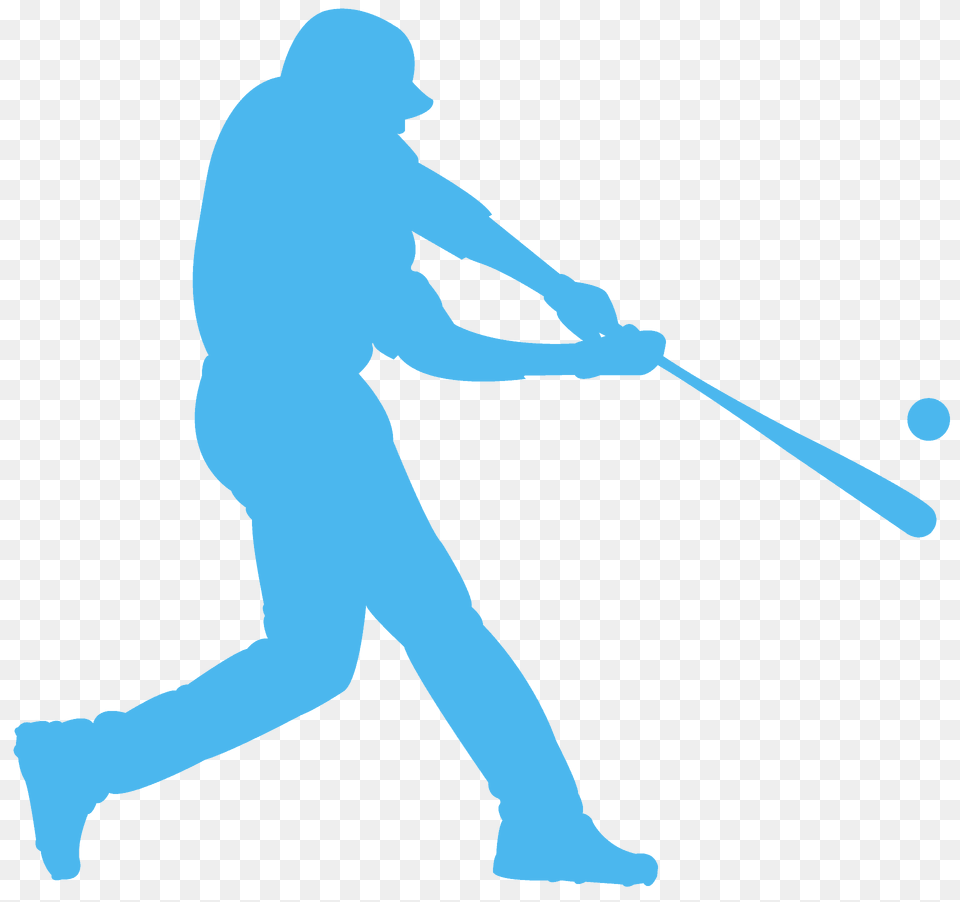 Baseball Batter Silhouette, People, Person, Baseball Bat, Team Free Transparent Png