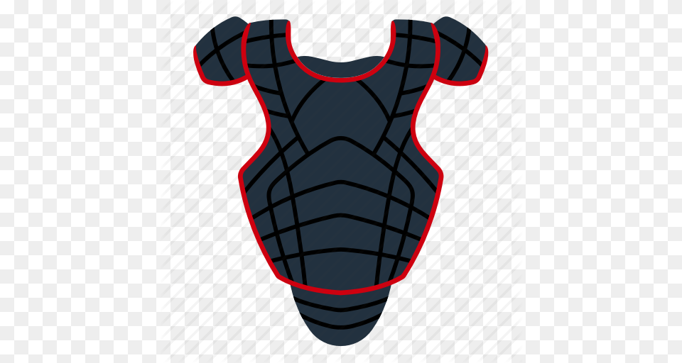 Baseball Catcher Chest Design Game Protector Sport Icon, Clothing, Vest, Dynamite, Weapon Png