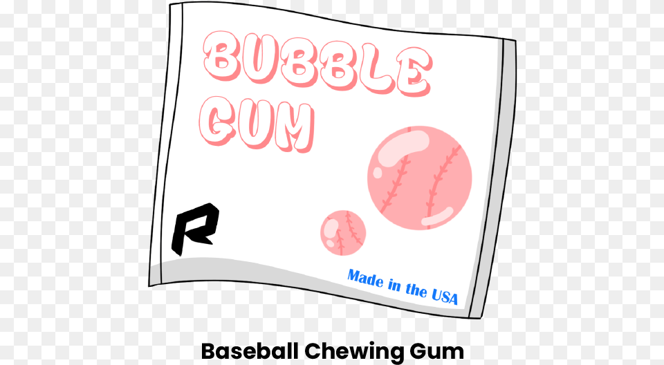 Baseball Chewing Gum Poster, Text, White Board Free Png Download