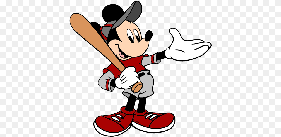 Baseball Clipart Transparent Clipartix Mickey Mouse Playing Baseball, People, Person, Team, Sport Free Png Download