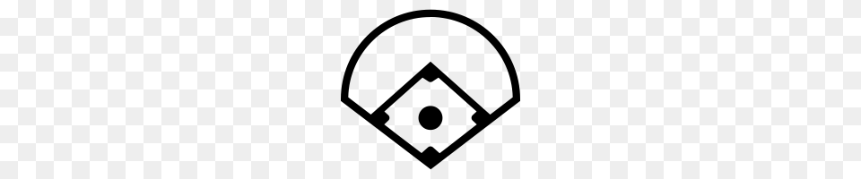 Baseball Diamond, Gray Free Transparent Png