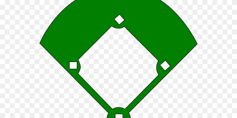 Baseball Diamond Clipart, Recycling Symbol, Symbol, Green, Disk Free Png Download