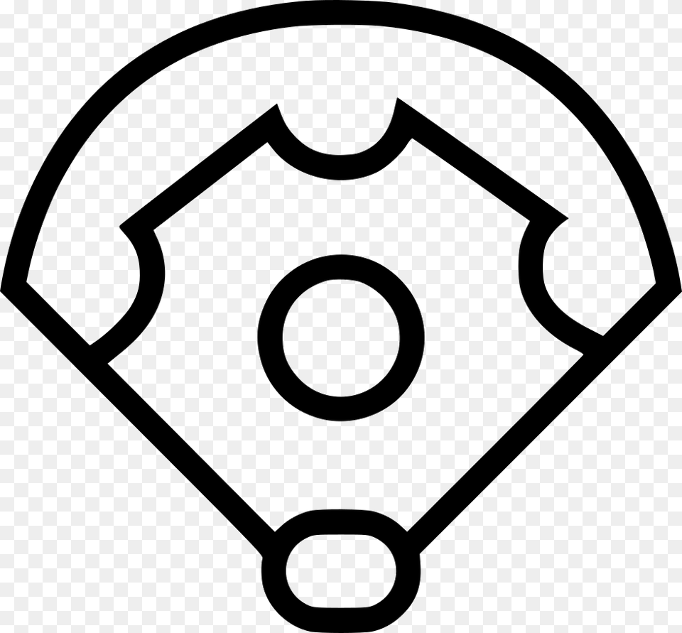 Baseball Diamond Icon, Stencil, Symbol Png Image