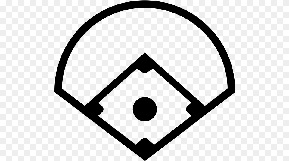 Baseball Diamond Icon Download Baseball Diamond, Gray Free Transparent Png