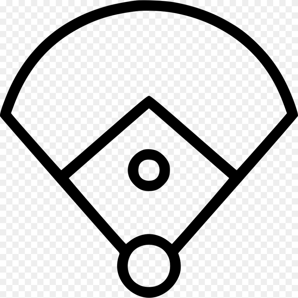 Baseball Diamond Ring Field Icon Free Download, Stencil Png Image