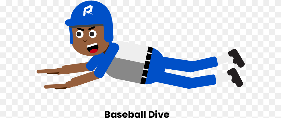 Baseball Dive Cartoon, Person, People, Head, Face Free Png Download