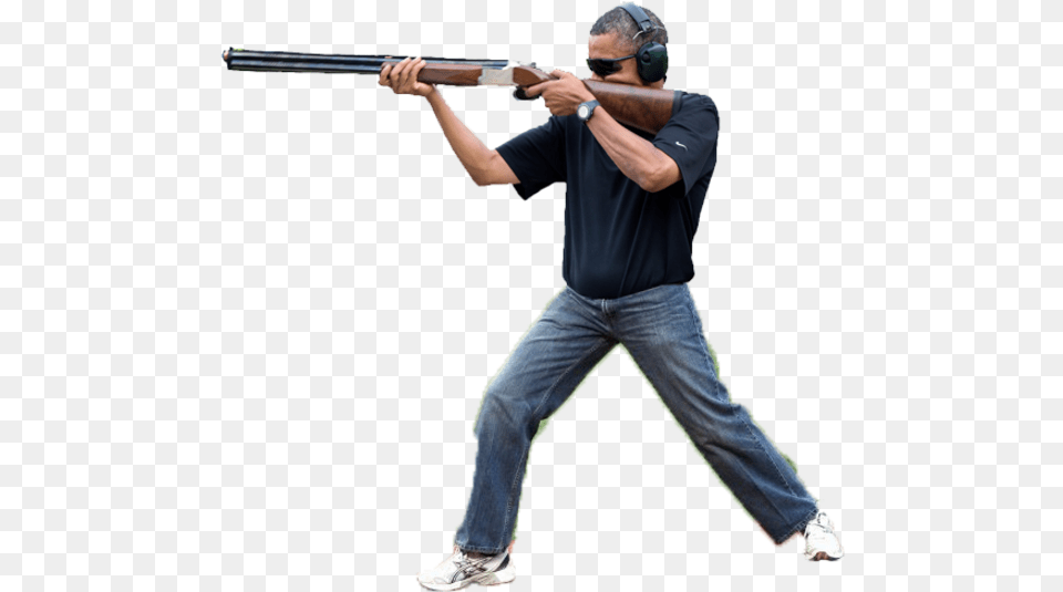 Baseball Equipment Gun Shoulder Firearm Baseball Bat Full Body Obama, Weapon, Rifle, Person, Man Png