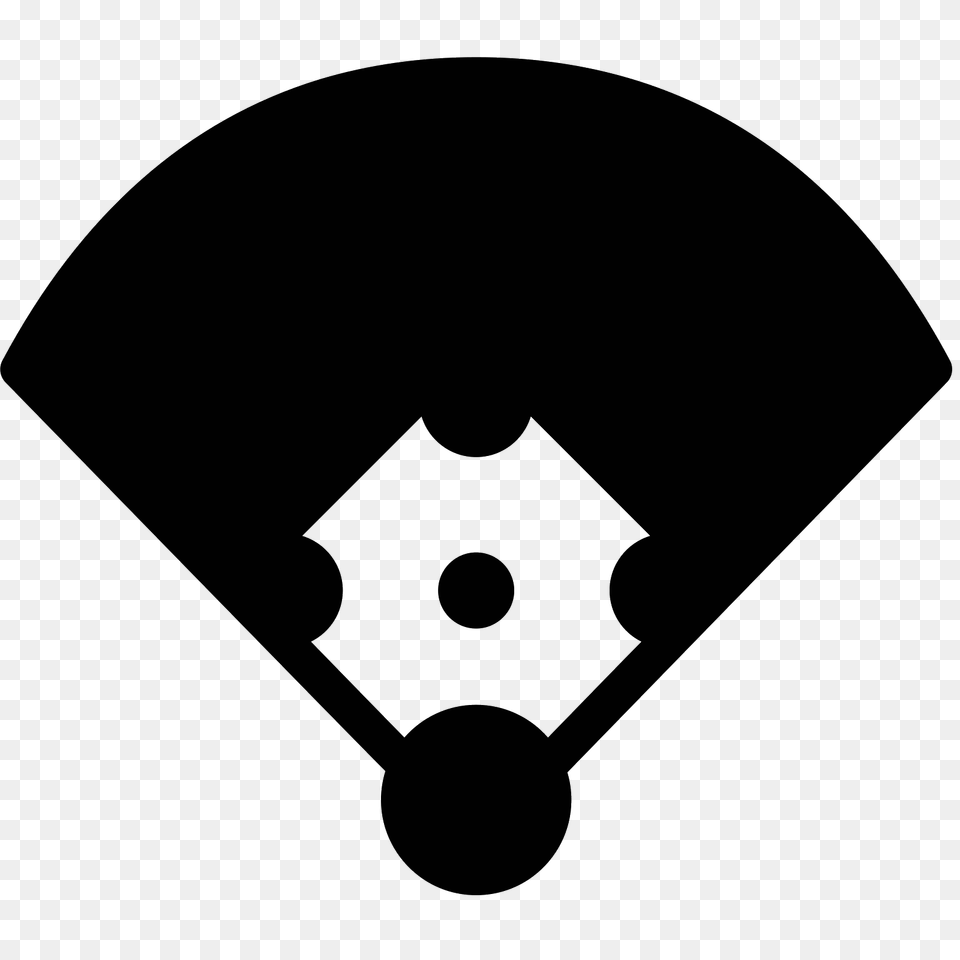 Baseball Field Filled Icon, Gray Png