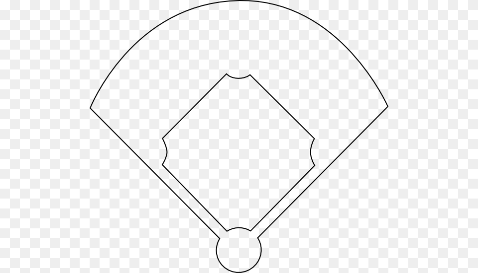 Baseball Field Template, Stencil, Symbol Free Png Download