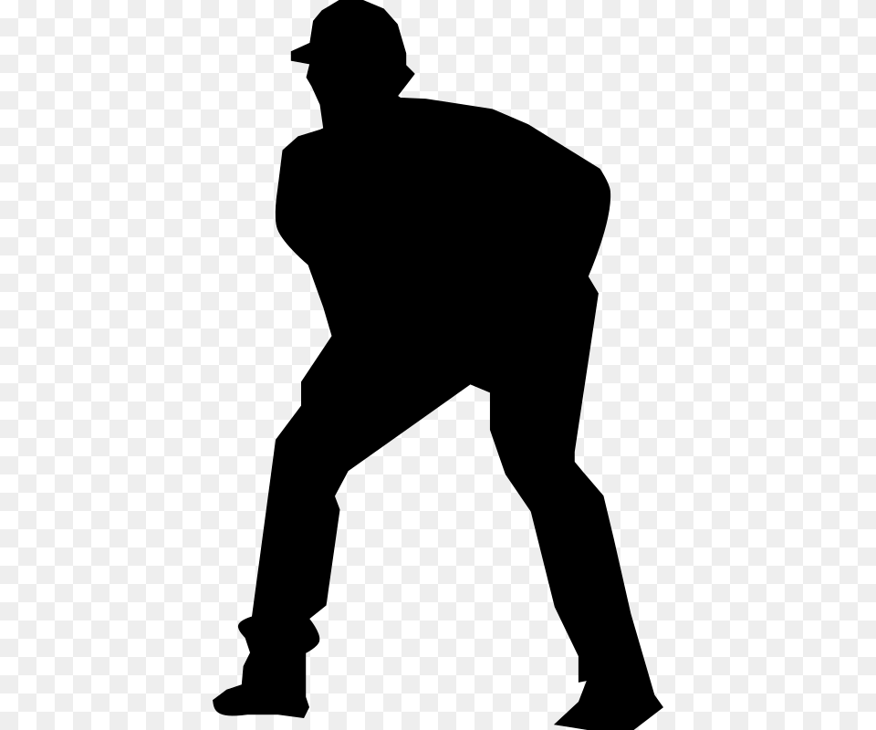 Baseball Fielder3 Baseball Fielder Clipart, Gray Free Transparent Png