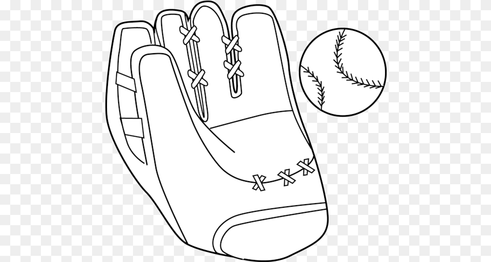 Baseball Glove White Clipart Clipartbarn Mitt Black And White, Baseball Glove, Clothing, Sport Png Image