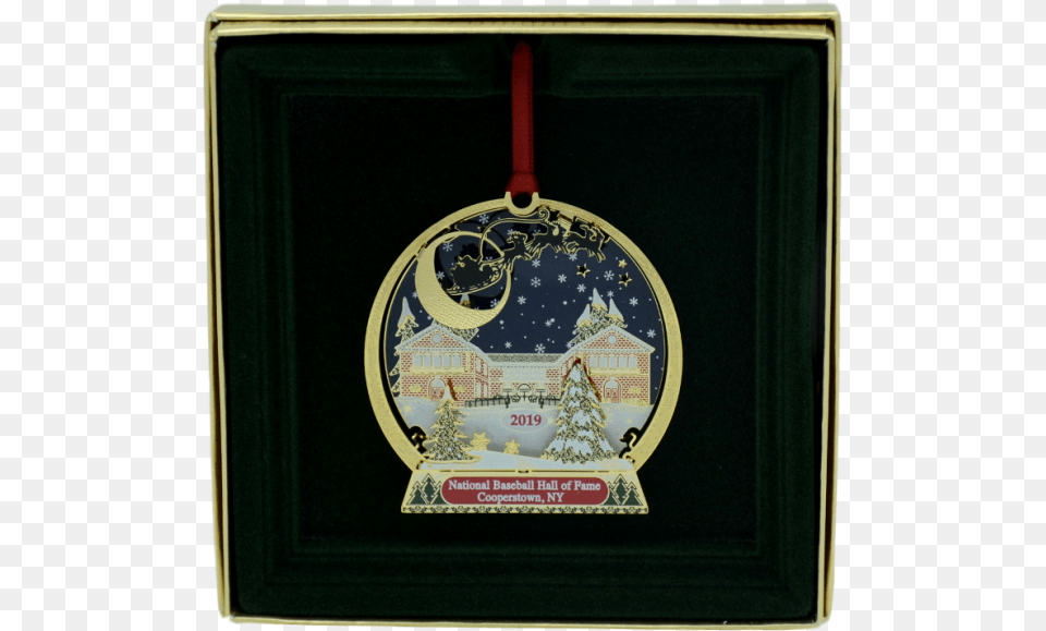 Baseball Hall Of Fame 2019 Annual Holiday Ornament Picture Frame, Gold, Accessories, Logo, Computer Hardware Free Png Download