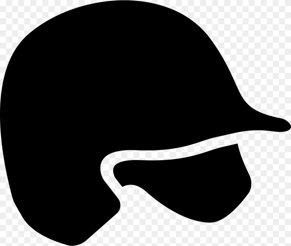 Baseball Helmet Baseball Helmet Icon, Stencil, Clothing, Hardhat, Silhouette Png Image
