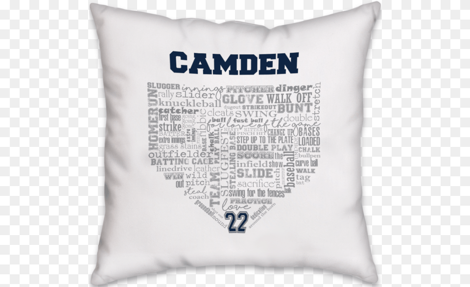 Baseball Homeplate Word Art Boca Juniors, Cushion, Home Decor, Pillow, Clothing Free Png