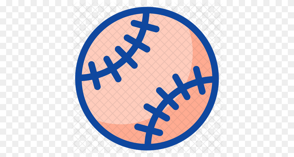Baseball Icon Of Colored Outline Style Baseball, Clothing, Glove, Baseball Glove, Sphere Free Transparent Png