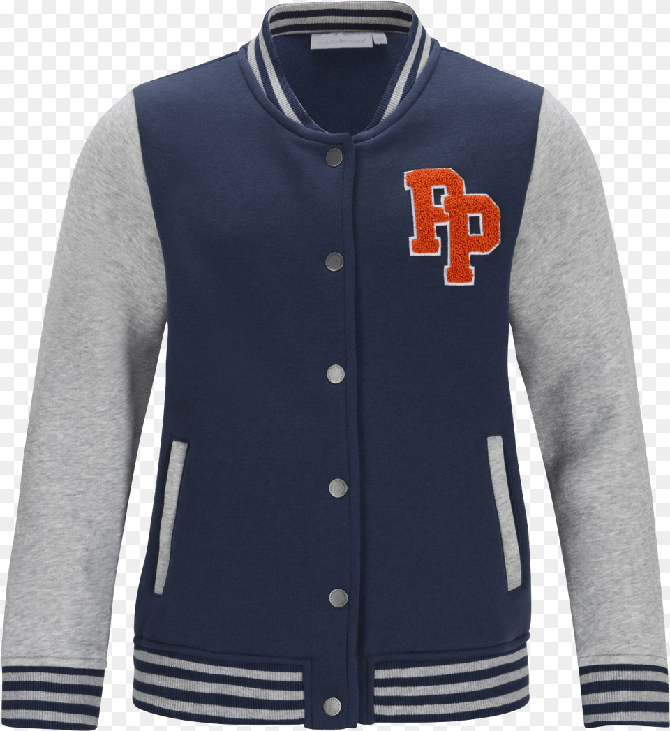Baseball Jacket Blue Mountain Sweater, Clothing, Coat, Shirt, Blazer Free Png