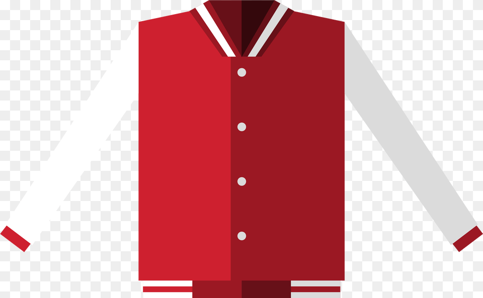 Baseball Jacket With Long Sleeve, Clothing, Shirt, Coat, Long Sleeve Free Png