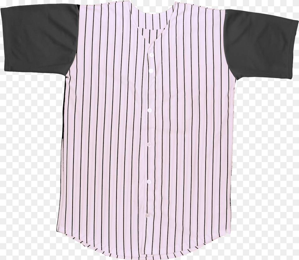 Baseball Jersey Pinstripe Youthdata Zoom Cdn One Piece Garment, Blouse, Clothing, Shirt, Dress Shirt Free Png Download
