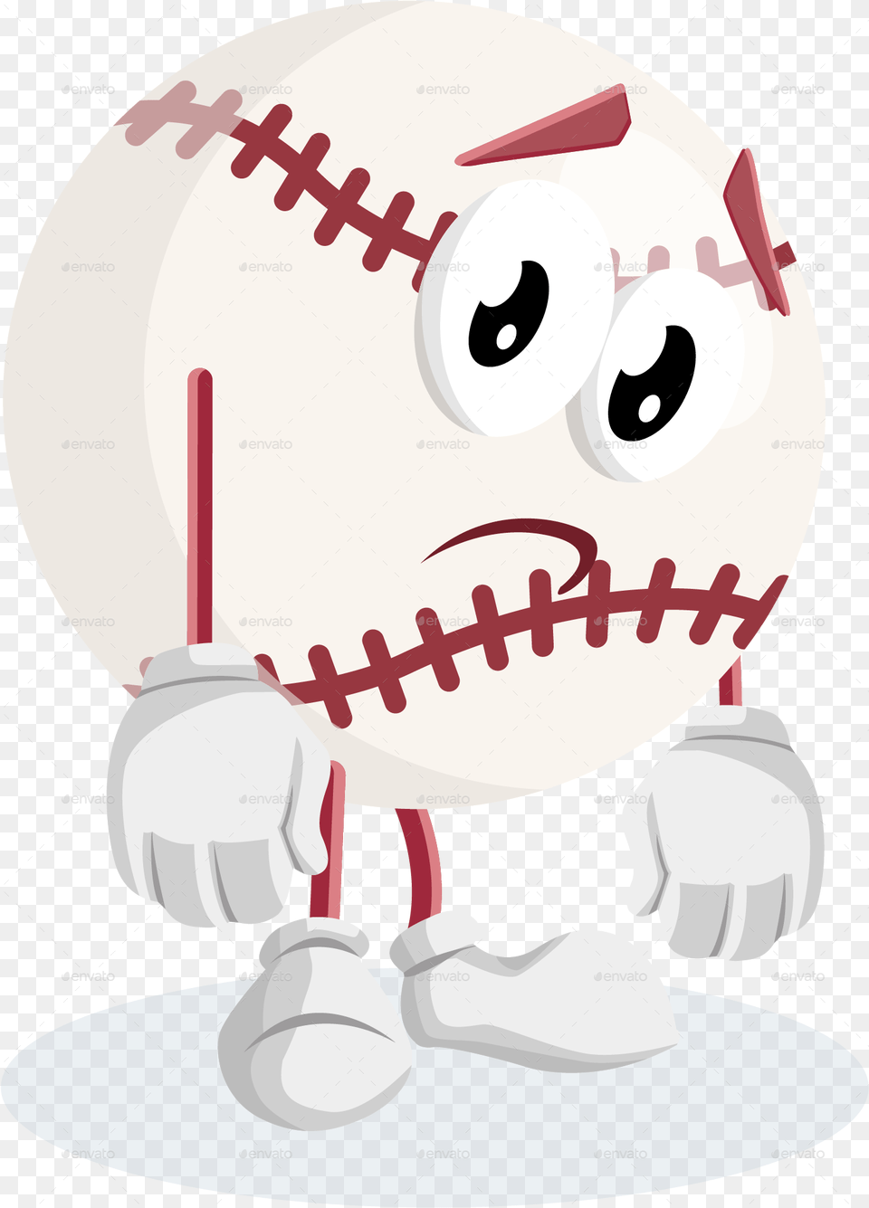 Baseball Logo Mascot Cartoon Fizzy Drink Sad, People, Person, Clothing, Glove Free Transparent Png