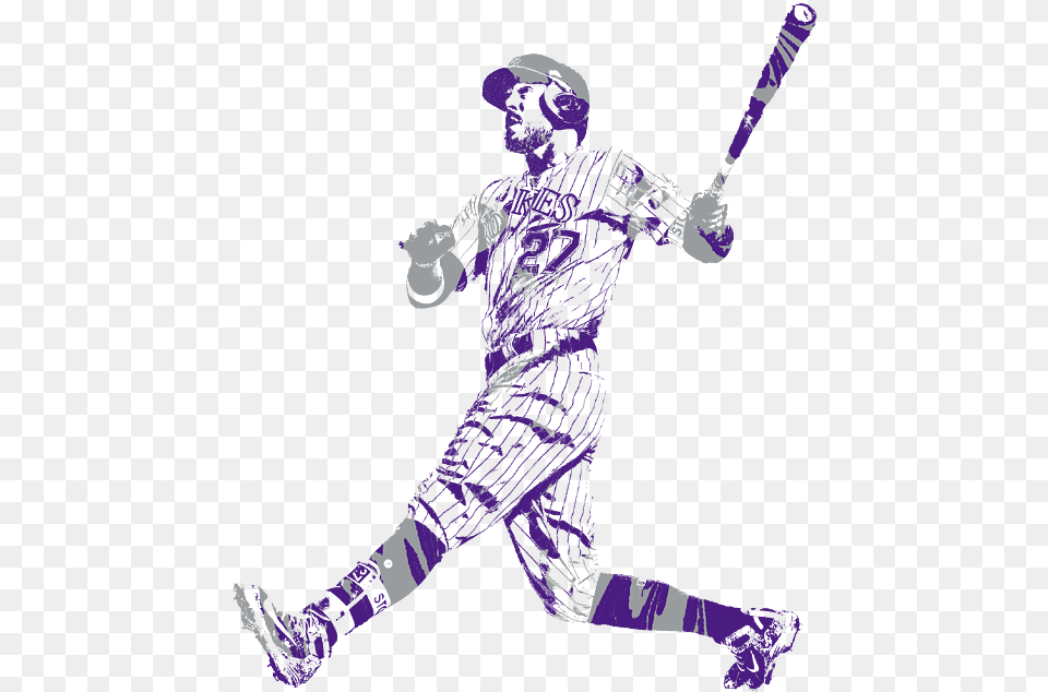 Baseball Player, People, Person, Purple, Team Free Transparent Png