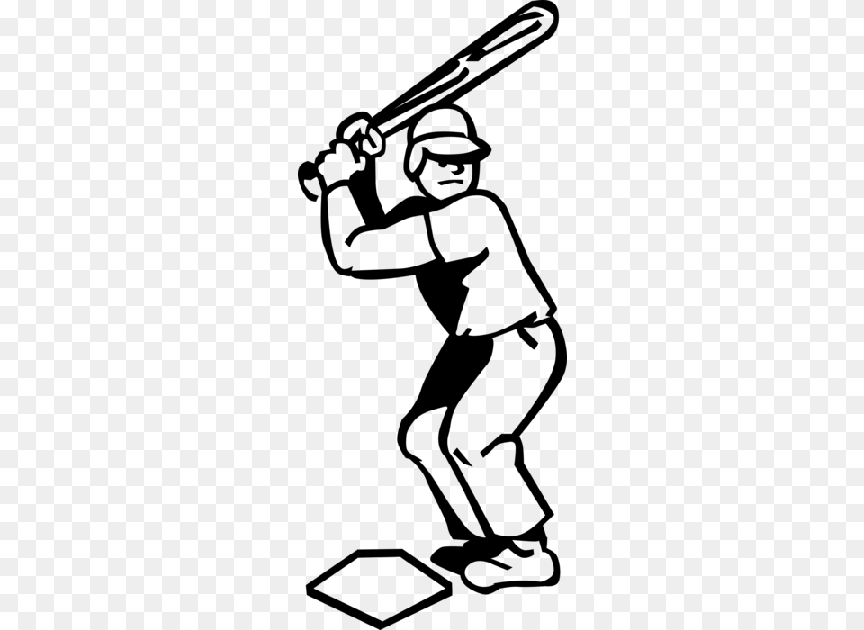 Baseball Player, Gray Png Image