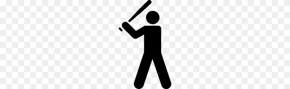 Baseball Player Figure Clip Art, Gray Png Image