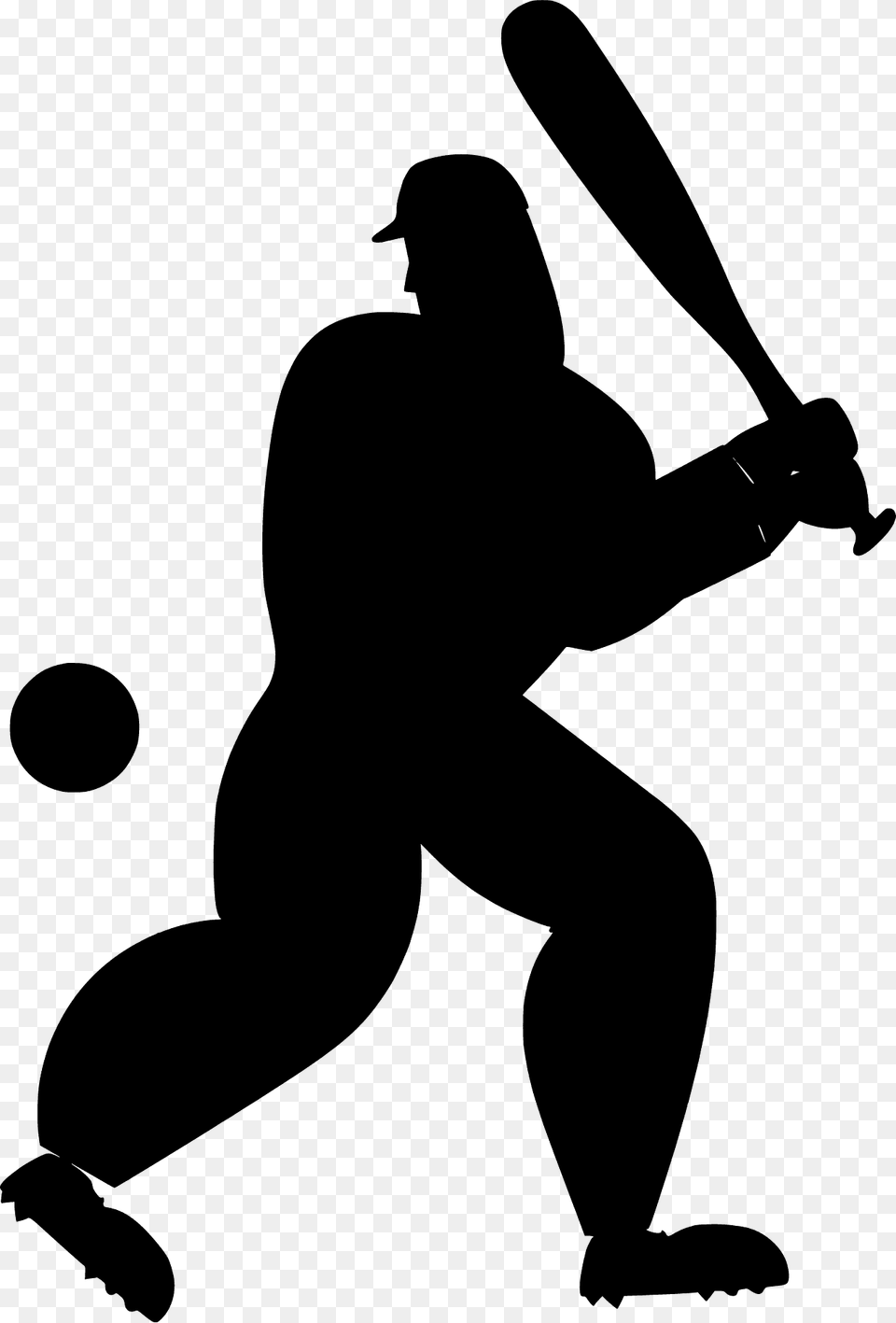 Baseball Player Silhouette, People, Person, Team, Sport Free Png