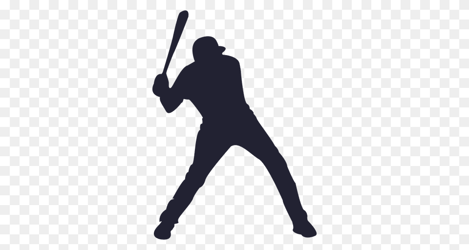 Baseball Player Silhouette, Team Sport, Team, Sport, Person Png Image
