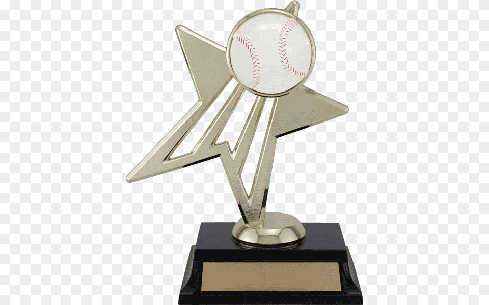 Baseball Star Power Trophy Custom Star Power Male Trophy 75quot Promotional Products, Ball, Baseball (ball), Sport Png Image