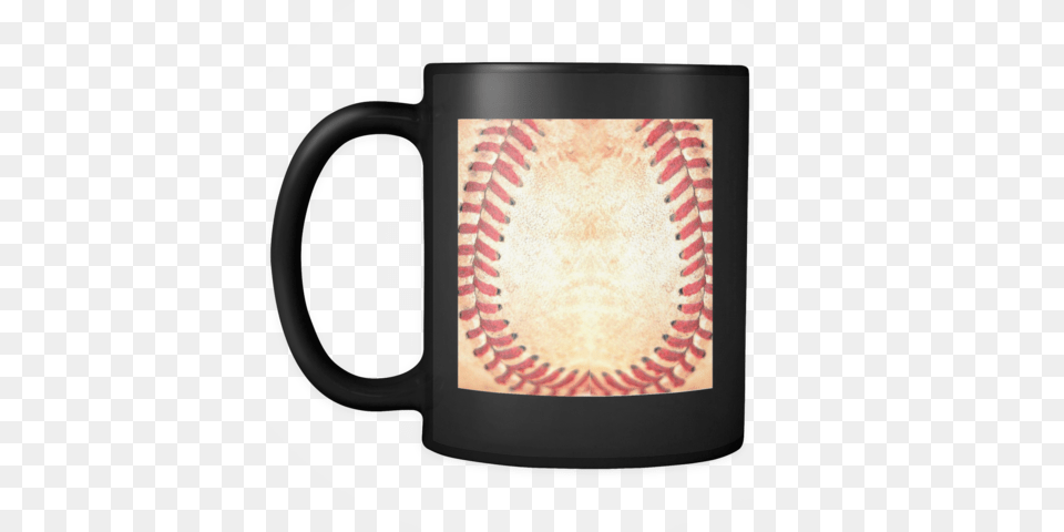 Baseball Stitches Black Mug Muggalicious Vintage Baseball Rote Stich Nahes Hohes Foto Visitenkarte, Cup, Ball, Baseball (ball), Sport Png Image