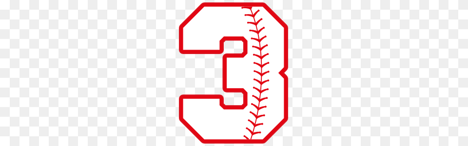 Baseball Style Number With Seam Magnet, Symbol, Sign, Dynamite, Weapon Free Png Download