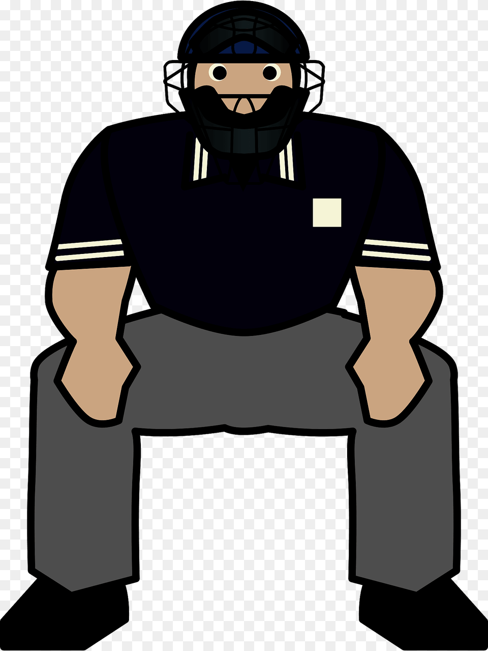 Baseball Umpire Clipart, Person, People, Adult, Male Free Transparent Png