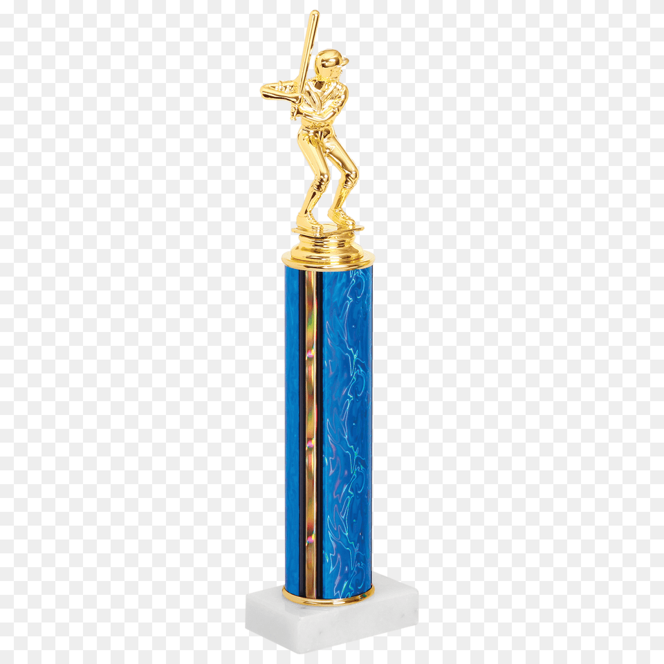 Baseballsoftball Column Trophy Impressive Trophies Awards, Adult, Male, Man, Person Png Image