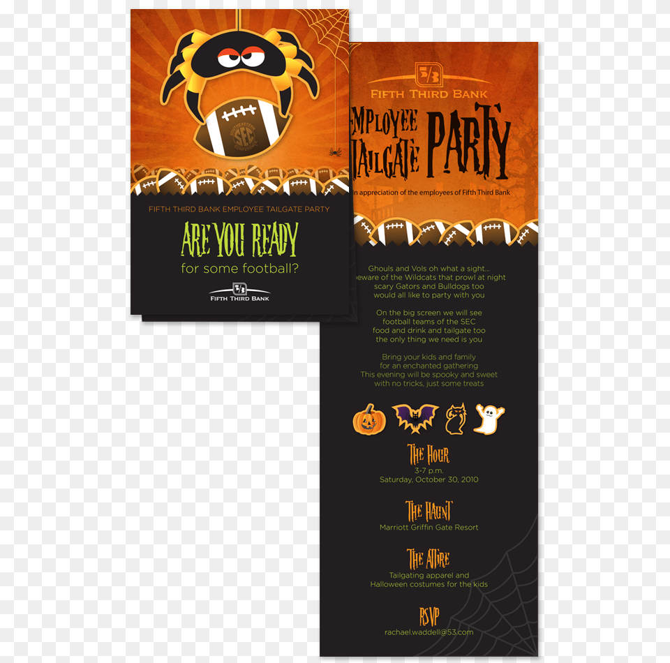 Based On Football And Halloween Themes Created A Fun Stationery, Advertisement, Poster Free Png