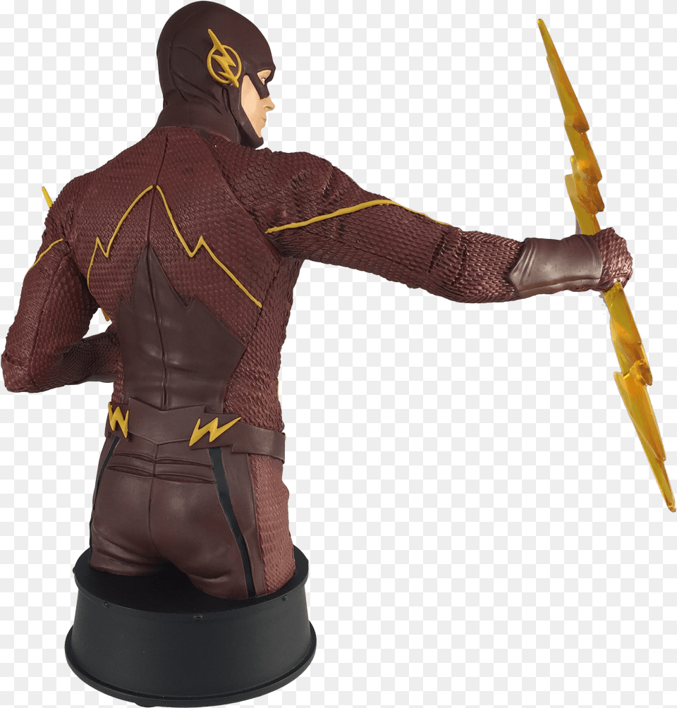 Based On The Hit Cw Show The Flash This Hand Painted Flash Bust Icon Heroes, Adult, Male, Man, Person Free Png Download