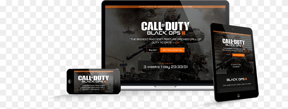 Based On The Newly Released First Person Shooting Game Call Of Duty Black Ops, Poster, Advertisement, Phone, Electronics Free Png Download