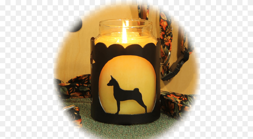 Basenji Dog Breed Jar Candle Holder Candle, Lamp Free Transparent Png