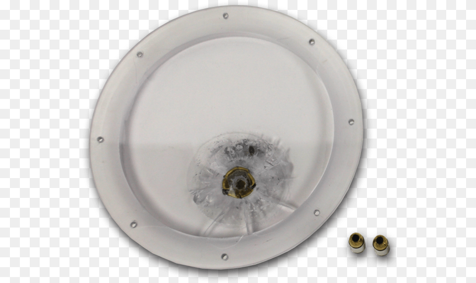 Bash Accessory Ballistic Lens With Bullet Shot At And Circle, Plate, Window Free Png Download
