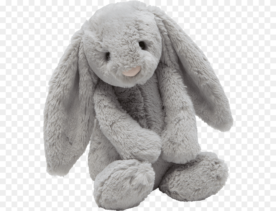 Bashful Bunny Grey Medium Size Plush Jellycat Bunny Medium Grey, Toy, Animal, Bear, Mammal Free Transparent Png